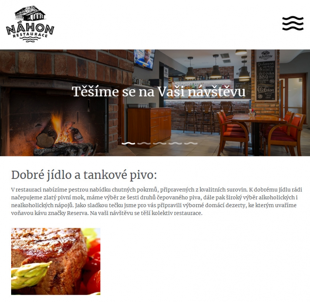 Restaurace Náhon má nový web